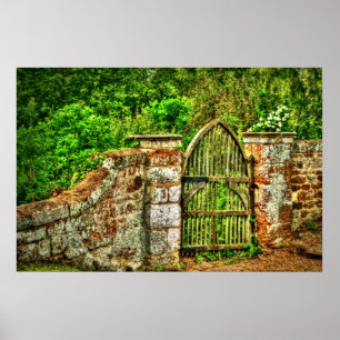 The Old Garden Gate Print (HDR)