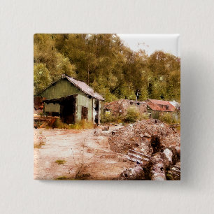 THE OLD GOLD MINE 15 CM SQUARE BADGE