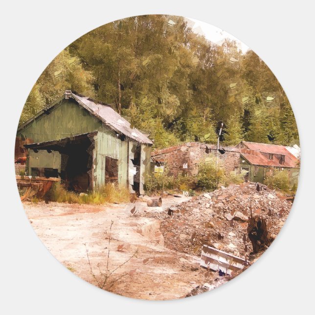 THE OLD GOLD MINE CLASSIC ROUND STICKER (Front)