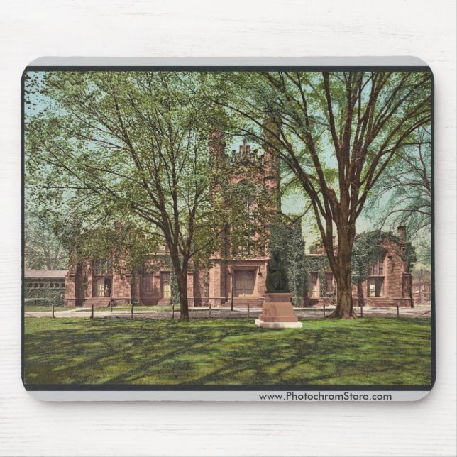 The Old library, Yale College rare Photochrom Mouse Pad (Front)