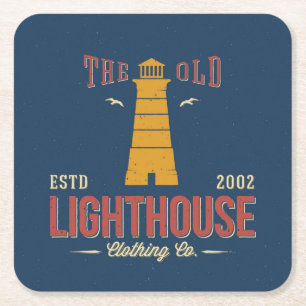 The Old Lighthouse Clothing Co. Square Paper Coaster