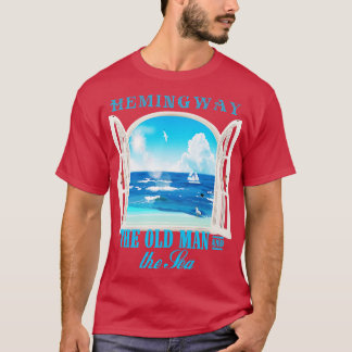 The Old Man and the Sea book cover tribute Ernest  T-Shirt