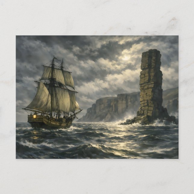 The Old Man of Hoy by BurnsInHell Postcard (Front)