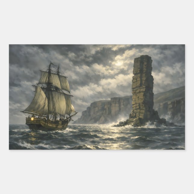 The Old Man of Hoy by BurnsInHell Rectangular Sticker (Front)