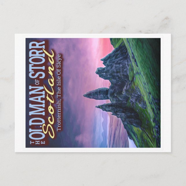 THE OLD MAN OF STORR - THE ISLE OF SKYE - SCOTLAND POSTCARD (Front)