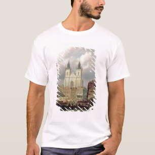 The Old Market Place at Prague, 1881 (oil on canva T-Shirt