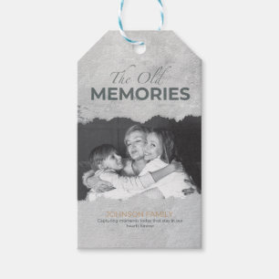 The Old Memories 2027 Vintage Family Photo Gift Tags
