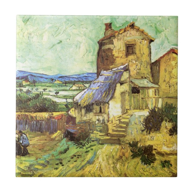 The Old Mill by Vincent van Gogh Ceramic Tile (Front)