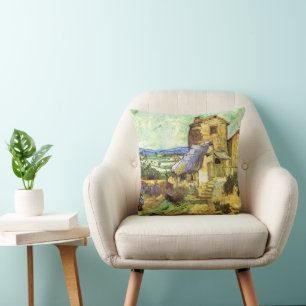 The Old Mill by Vincent van Gogh Cushion