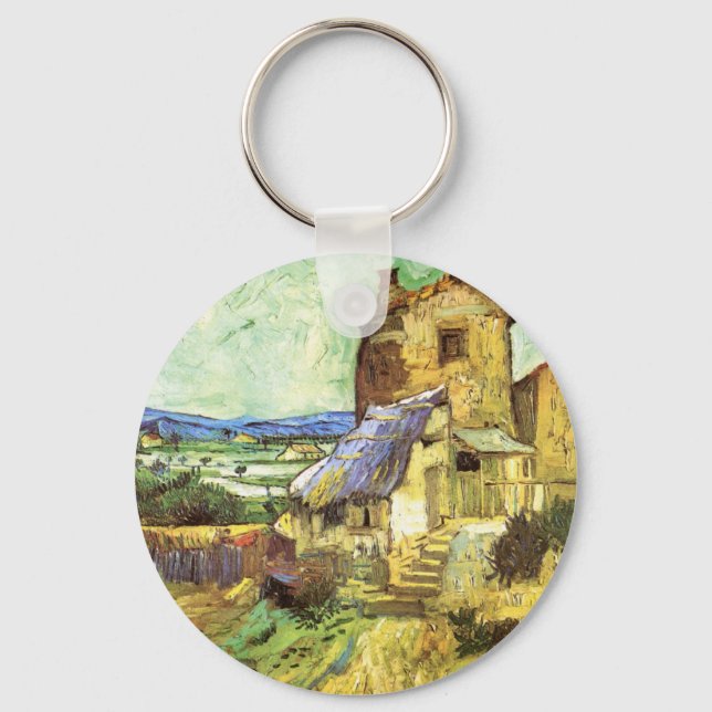 The Old Mill by Vincent van Gogh Key Ring (Front)