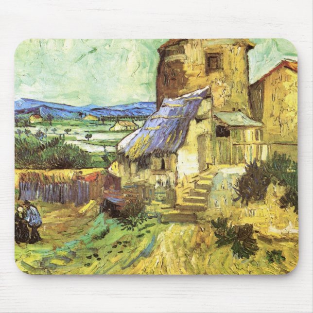 The Old Mill by Vincent van Gogh Mouse Pad (Front)