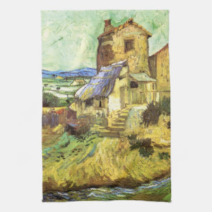 The Old Mill by Vincent van Gogh Tea Towel