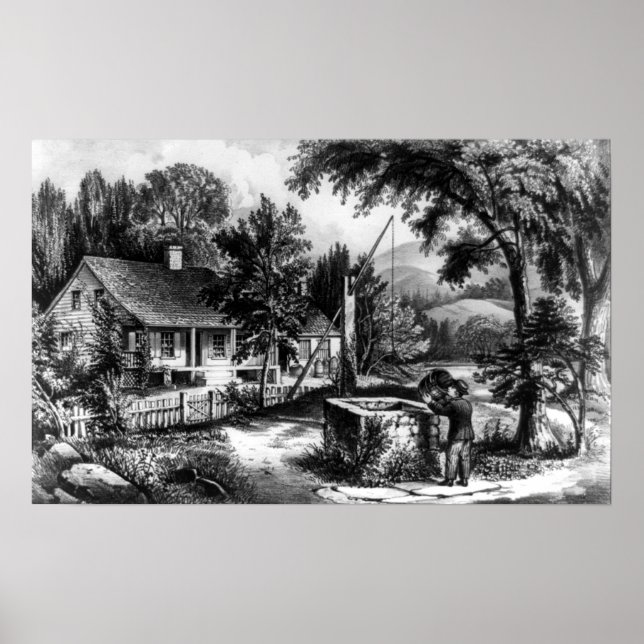 The Old Oaken Bucket - 1872 Poster (Front)