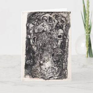 The Old Ones, ink drawing Card