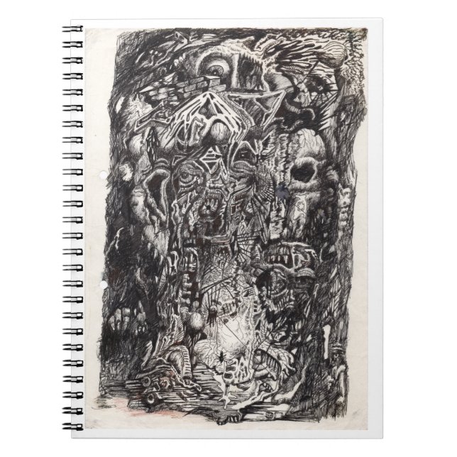 The Old Ones, ink drawing Notebook (Front)