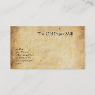 The Old Paper Mill Business Card