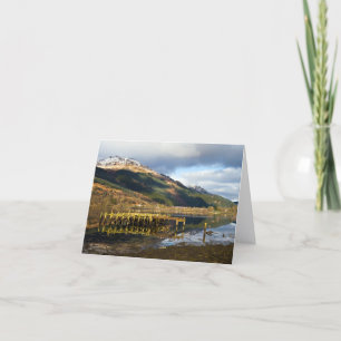 The old pier, Loch Long, Arrochar Greeting card