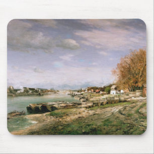 The old quay at Bercy, Paris, 1880 Mouse Pad