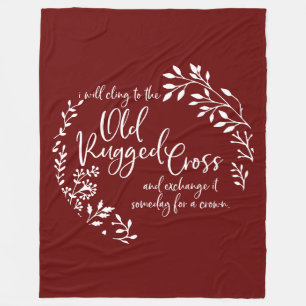 The Old Rugged Cross Fleece Blanket