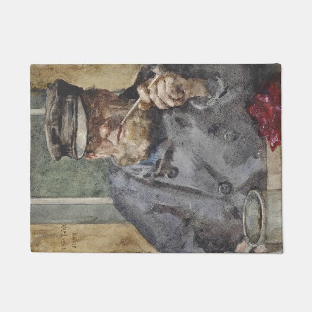 The Old Sea Dog, Sailor Man (by Henry Scott Tuke) Doormat (Front)