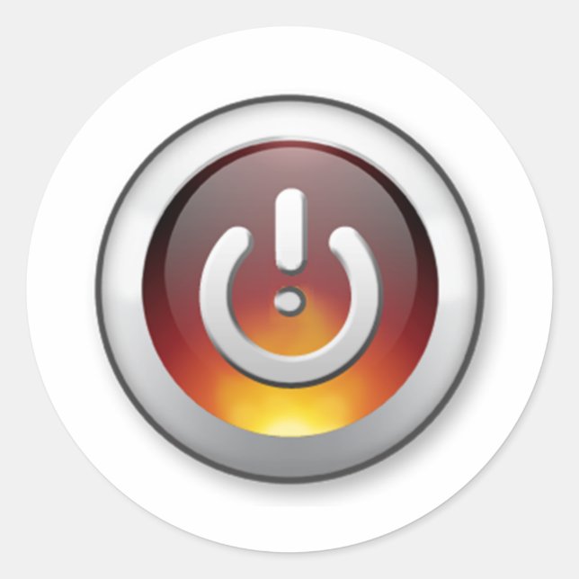 The Old Standby with a Twist Classic Round Sticker (Front)