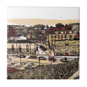 The Old Town of Salamanca Spain  Ceramic Tile