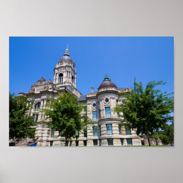 The Old Vanderburgh County Courthouse Poster (Front)