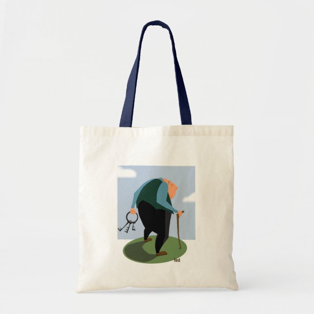 The old watchman tote bag (Front)