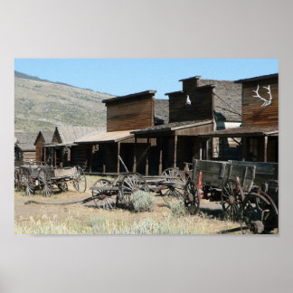 The Old Western Village Poster