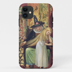 The Old Witch combing Gerda's hair with a golden c iPhone 11 Case