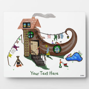 The Old Woman In The Shoe Plaque