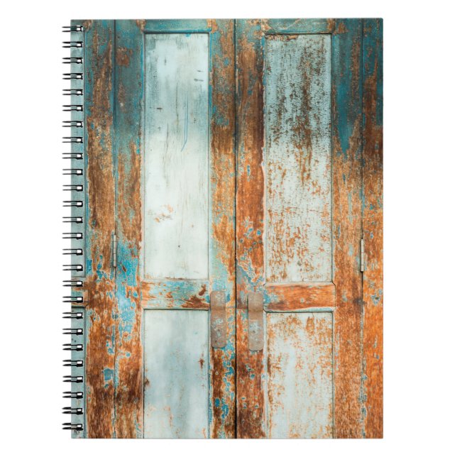 the old wooden doors backgroundantique,architectur notebook (Front)