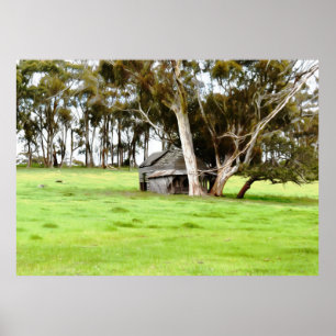 The Old Wooden Shack Poster