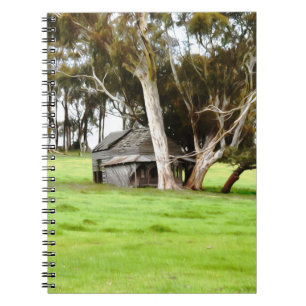The Old Wooden Shack Spiral Notebook