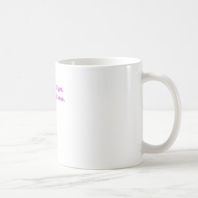 The Older I Get the Better I Was Coffee Mug (Right)