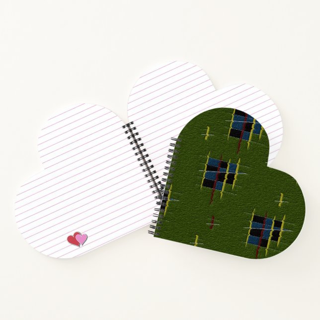 The Olive Branch Heart Shaped Spiral Notebook (Inside)