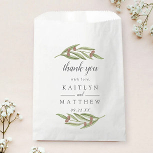 The Olive Branch Wedding Collection Favour Bag