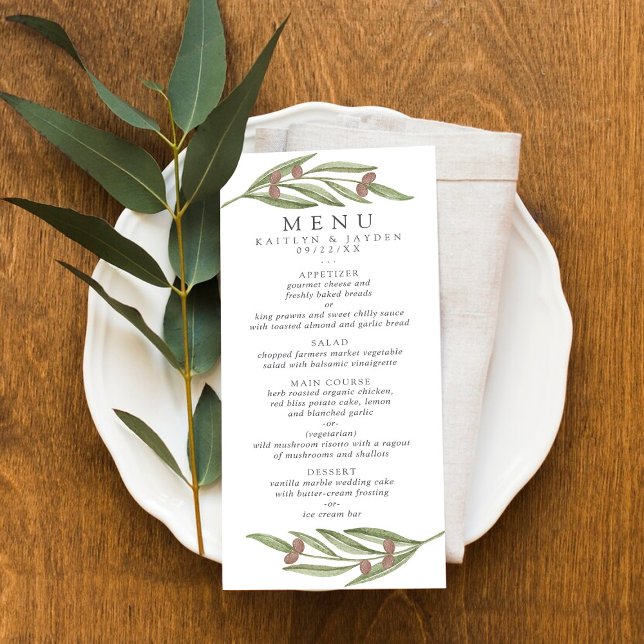 The Olive Branch Wedding Collection Menu (Creator Uploaded)