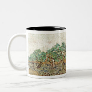 The Olive Orchard (1889) by Vincent van Gogh. Two-Tone Coffee Mug