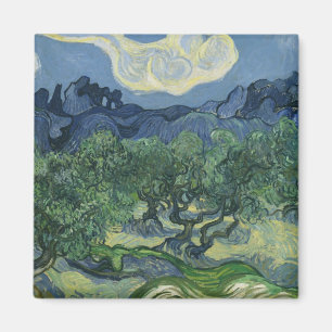 The Olive Trees by Vincent Van Gogh Magnet