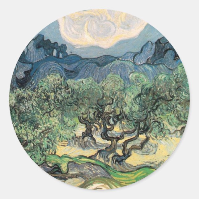 The Olive Trees Classic Round Sticker (Front)