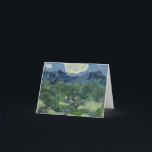 The Olive Trees - Van Gogh Card<br><div class="desc">Olive Trees with the Alpilles in the Background,  oil on canvas,  1889.</div>