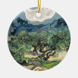 The Olive Trees, Vincent van Gogh Ceramic Ornament