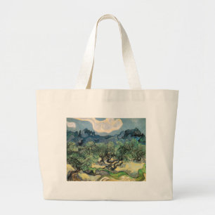 The Olive Trees, Vincent van Gogh Large Tote Bag