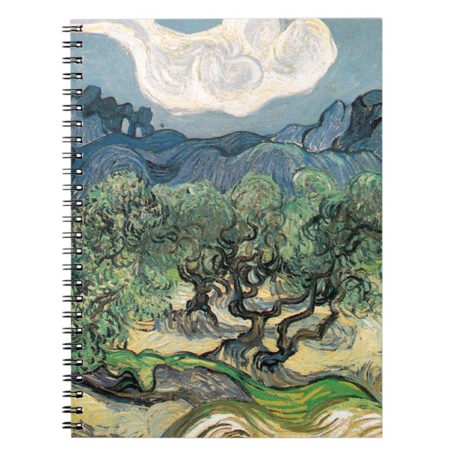 The Olive Trees, Vincent van Gogh Notebook (Front)