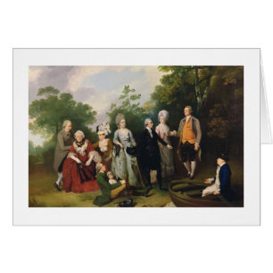 The Oliver and Ward Families in a Garden, c.1788 (