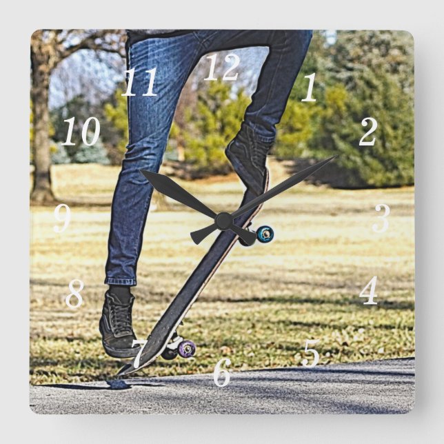 The Ollie Painterly Wall Clock (Front)