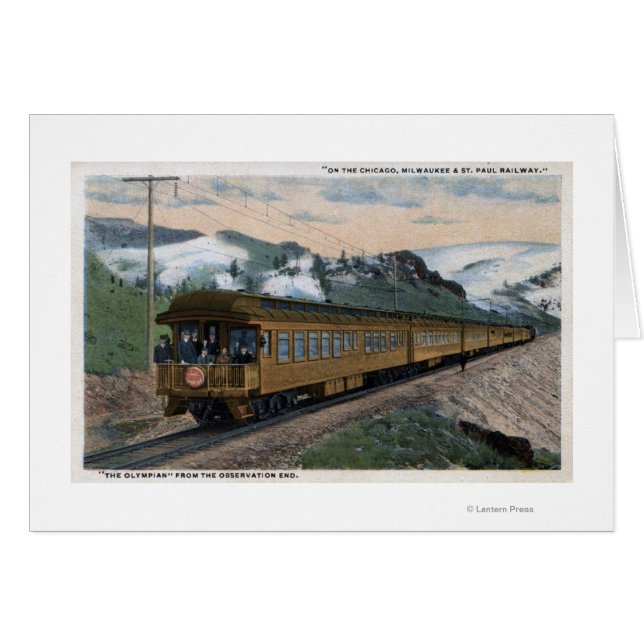 "The Olympian" Chicago, Milwaukee, & St. Paul (Front Horizontal)