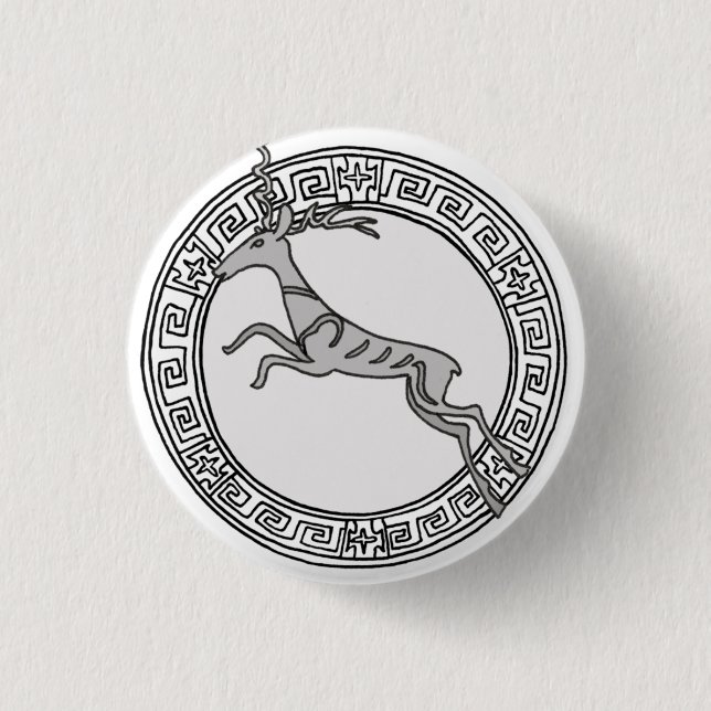 The Olympians! Artemis / Diana symbol badge (Front)