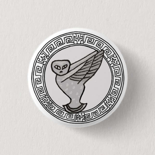 The Olympians! Athene / Minerva symbol badge (Front)
